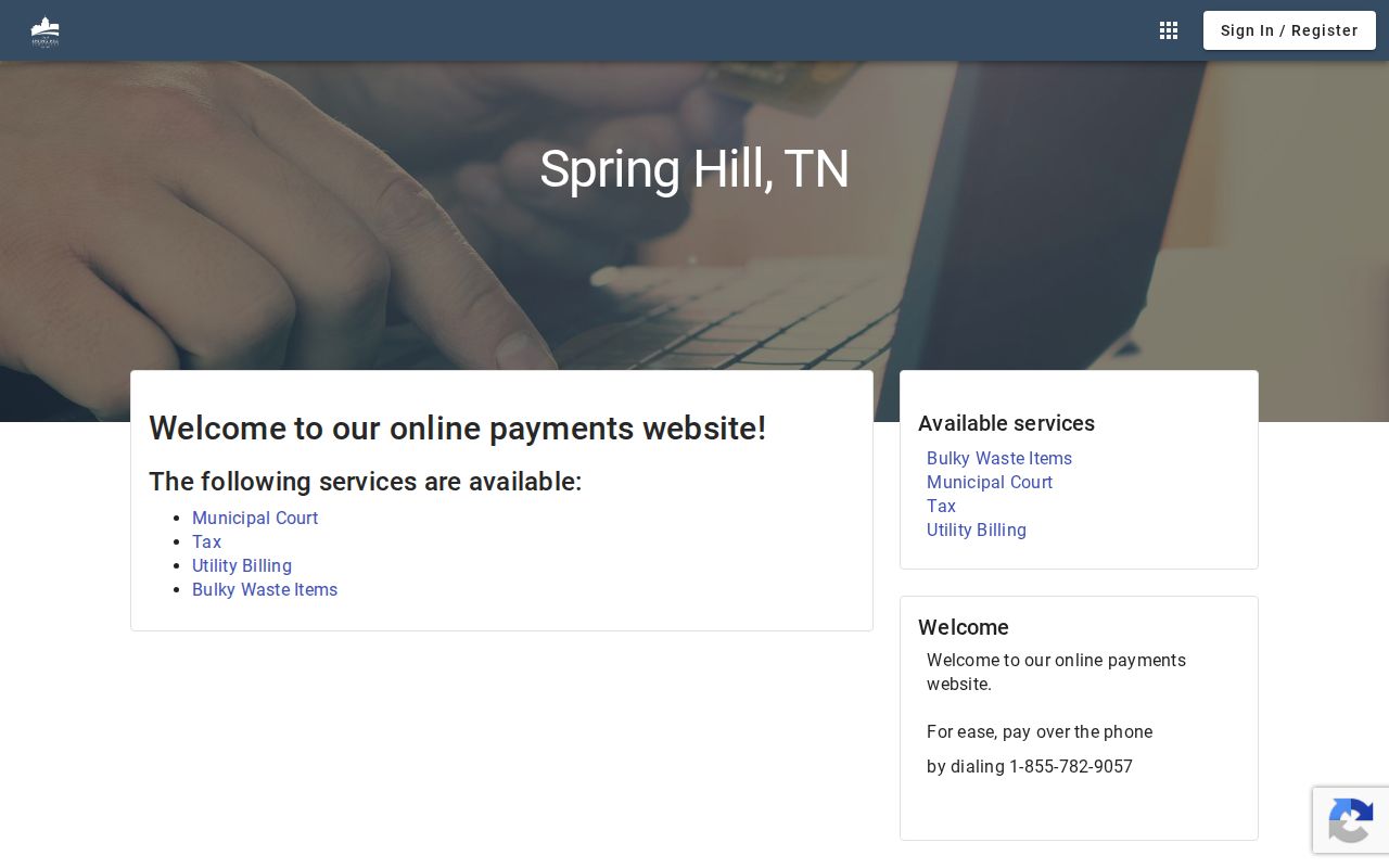Spring Hill warrant records: official Tyler municipal portal service tabs
